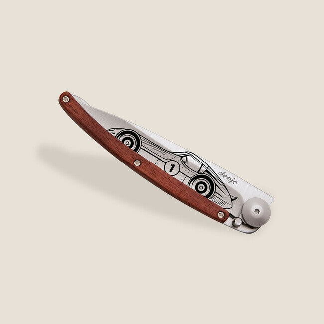 Deejo Tattoo Racing Car Folding Knife