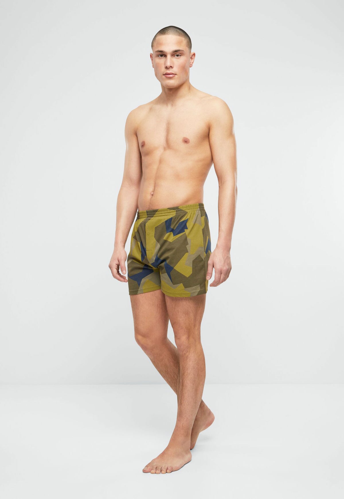 Brandit Boxer pánske trenky, swedish camo M90