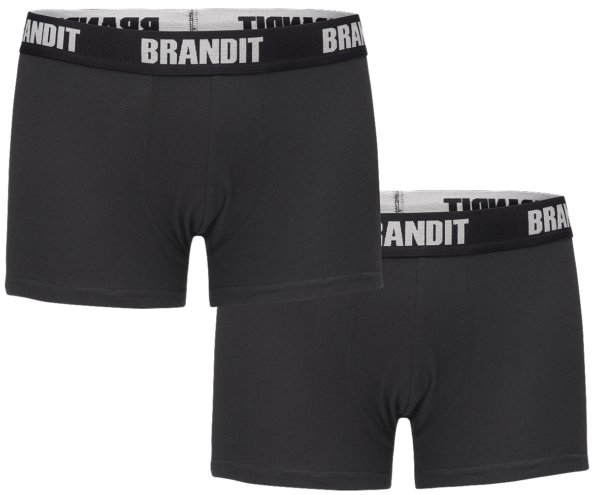 Brandit pánske boxerky set 2ks, čierne-čierne