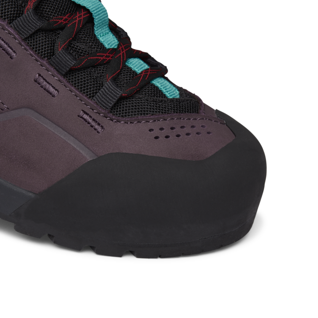 Black Diamond Women's Mission Low Waterproof Approach Leather Shoes, Mulberry-Black