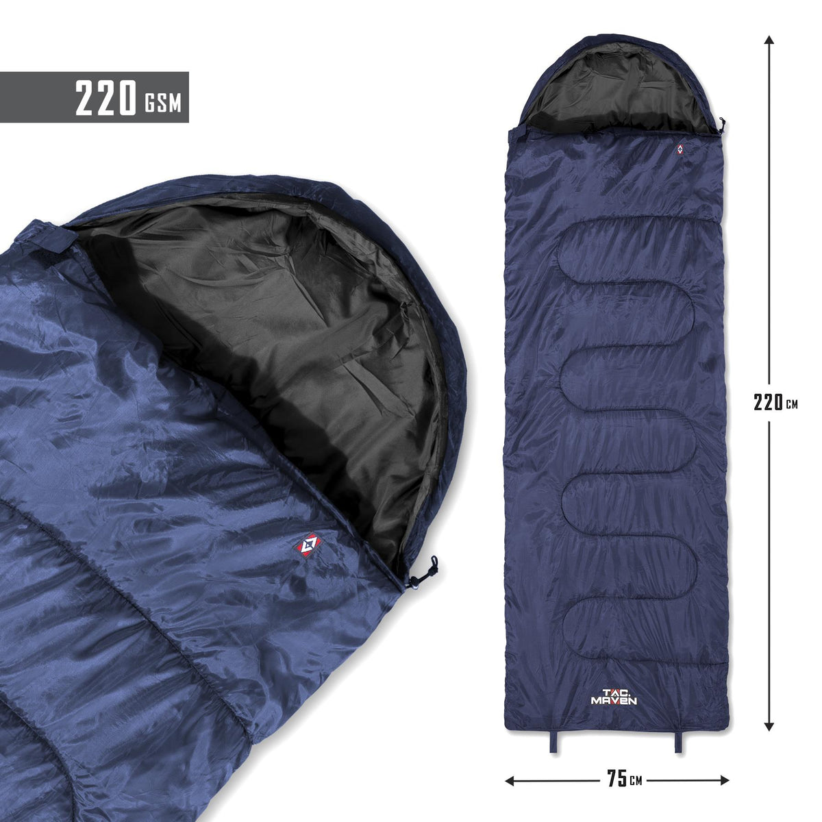 Pentagon Sentinel Sleeping Bag +5°C/+15°C, Navy Blue