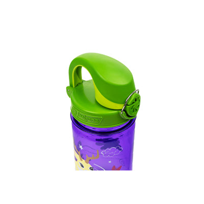Nalgene Grip-n-Gulp Sustain Kids Water Bottle 0.35L Purple Jackalope