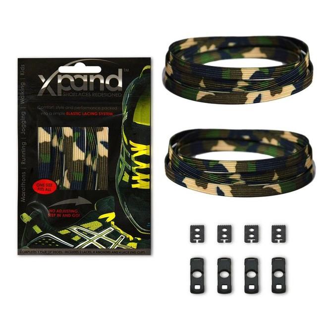 Xpand Elastic Shoelaces, Woodland