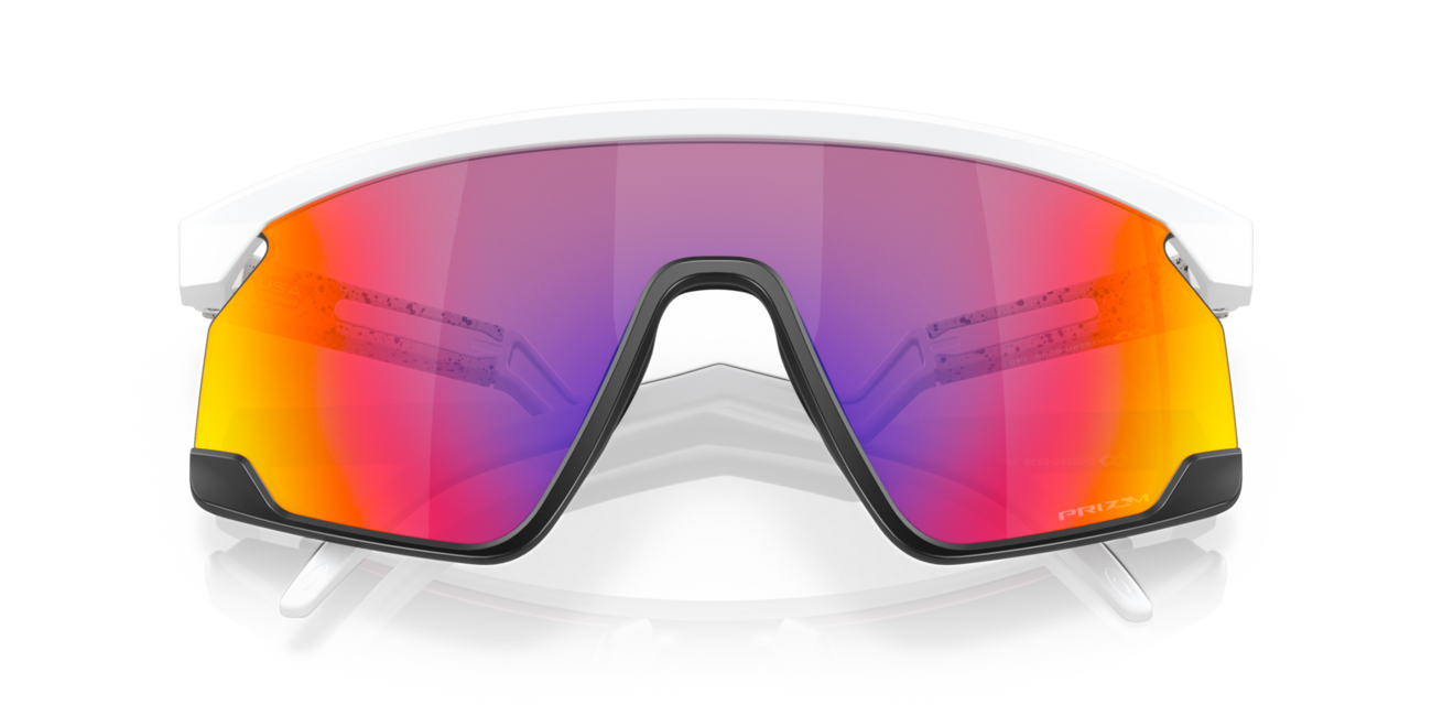 Oakley BXTR Sunglasses 39, Matte White Frame, Prizm Road Lens
