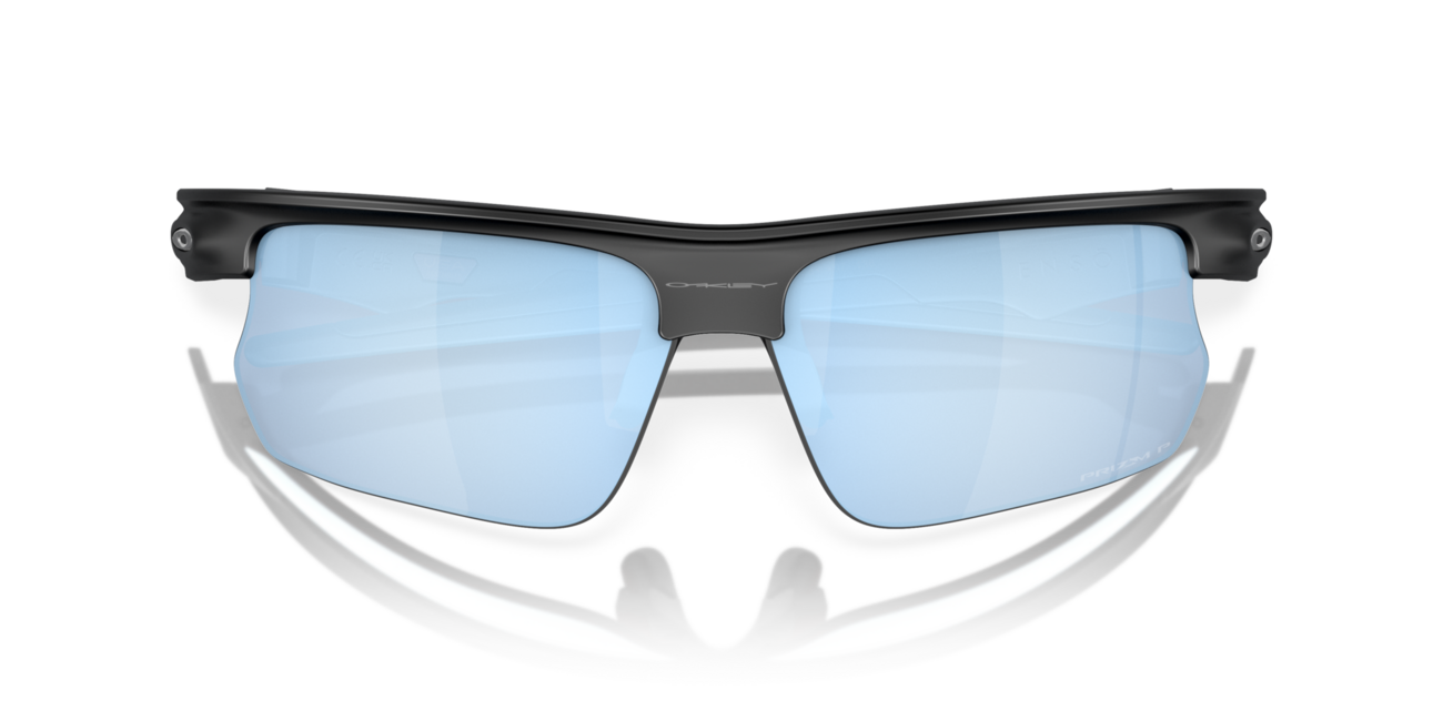 Oakley BISPHAERA Sunglasses, Matte Black Frame, Prizm Deep Water Polarized Lenses, 68