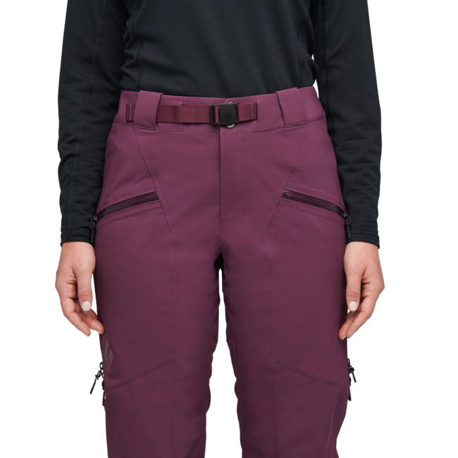 Black Diamond Women's Recon Stretch Insulated Pants, Blackberry
