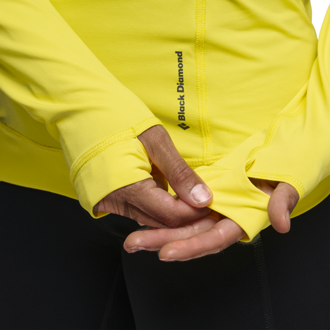 Black Diamond Alpenglow Pro Women's Hoodie, Clean Yellow