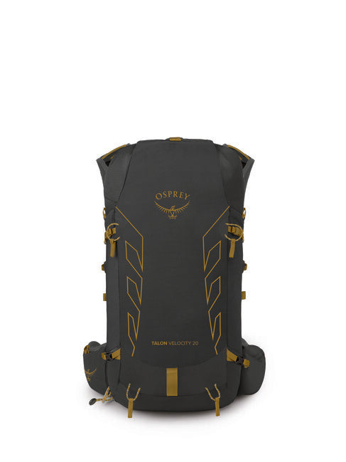 OSPREY turistický batoh TALON VELOCITY 20, dark charcoal/tumbleweed yellw