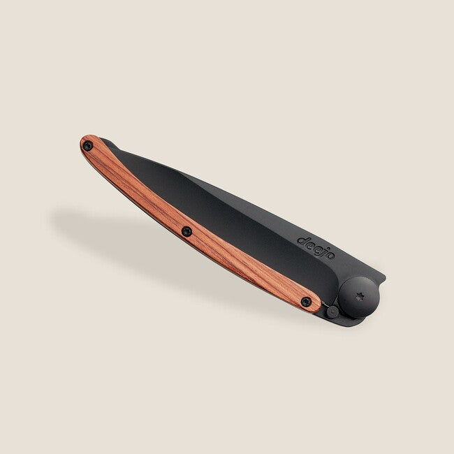 Deejo Folding Knife Coralwood