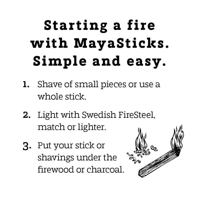 LIGHT MY FIRE MayaSticks Fire Starter Sticks Small Bundle