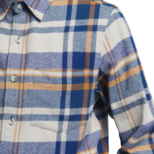 Black Diamond Project Flannel Men's Shirt, Pewter-Indigo Plaid
