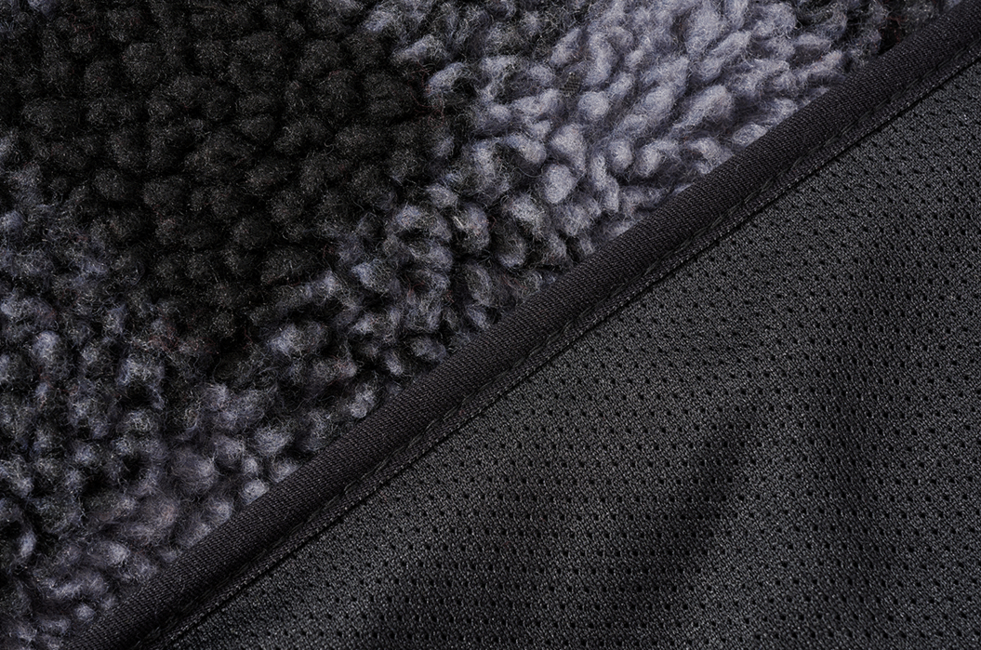 Brandit Teddyfleece Troyer Fleece Jacket, Black/Grey