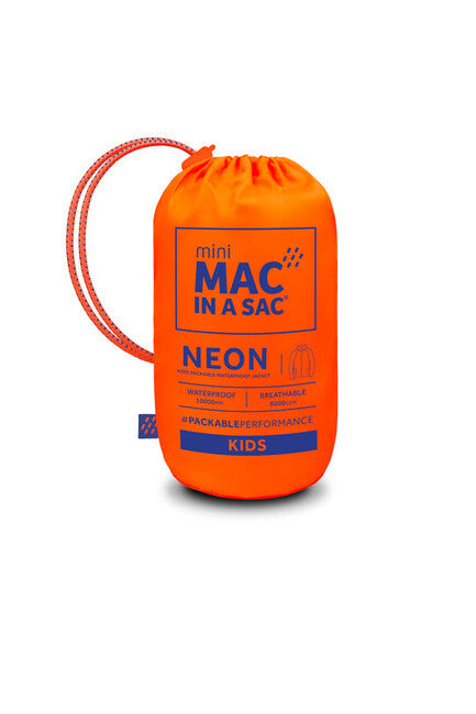 Mac in a Sac Origin 2 Kids Waterproof Jacket, Orange