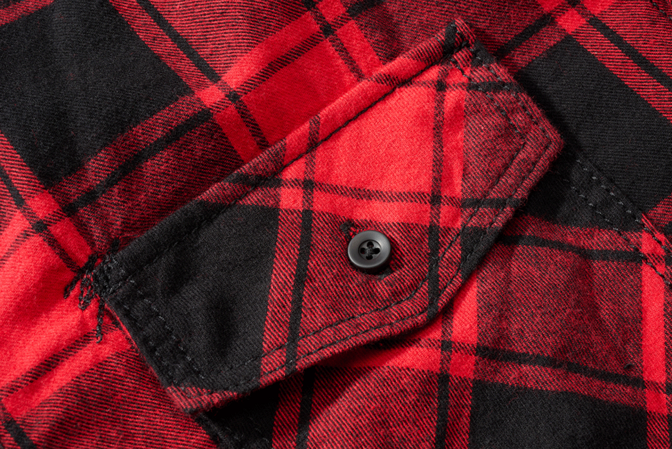 Brandit Check Shirt Short Sleeve, Red/Black