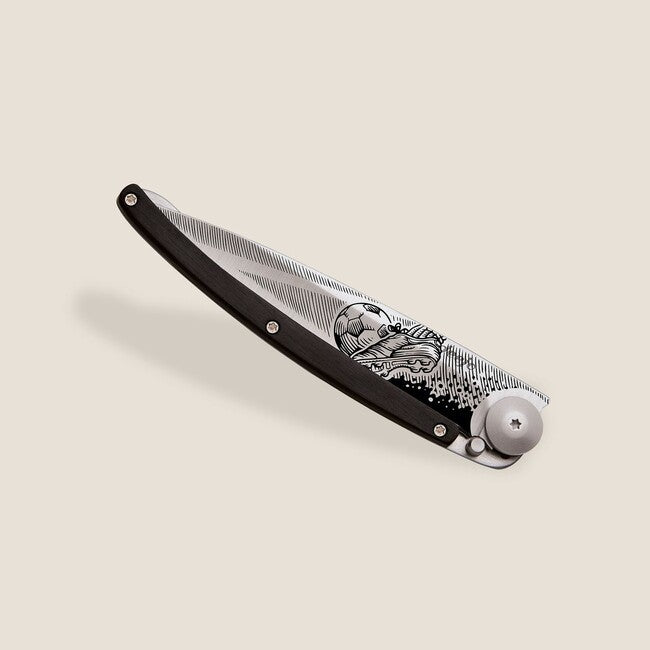 Deejo Tattoo Wood Goal Folding Knife