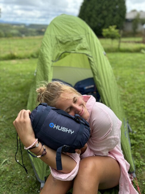 HUSKY Ultralight Summer Sleeping Bag Mikro 2, Navy Blue