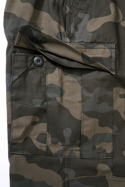 Brandit Women's BDU Ripstop Pants, Dark Camo