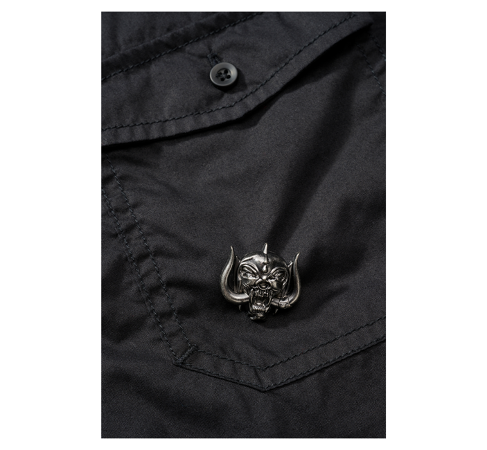 Brandit Motörhead Short Sleeve Shirt, Black