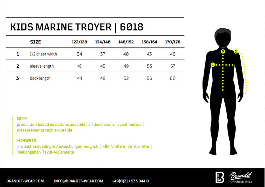 Brandit Marine Kids Troyer Pullover, Black