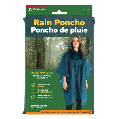 Coghlans Lightweight Poncho, Blue