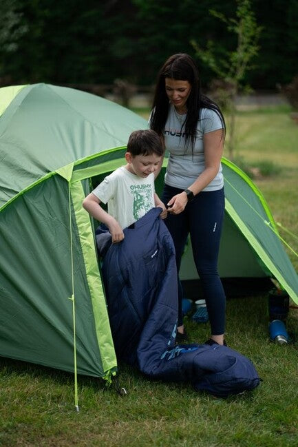 HUSKY Synthetic Three-Season Kids Sleeping Bag Magic -15, Navy Blue