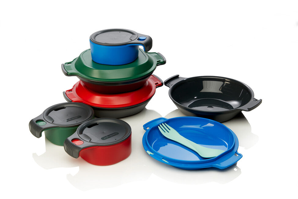 Humangear GoKit Lunch Container, Charcoal-Green Deluxe