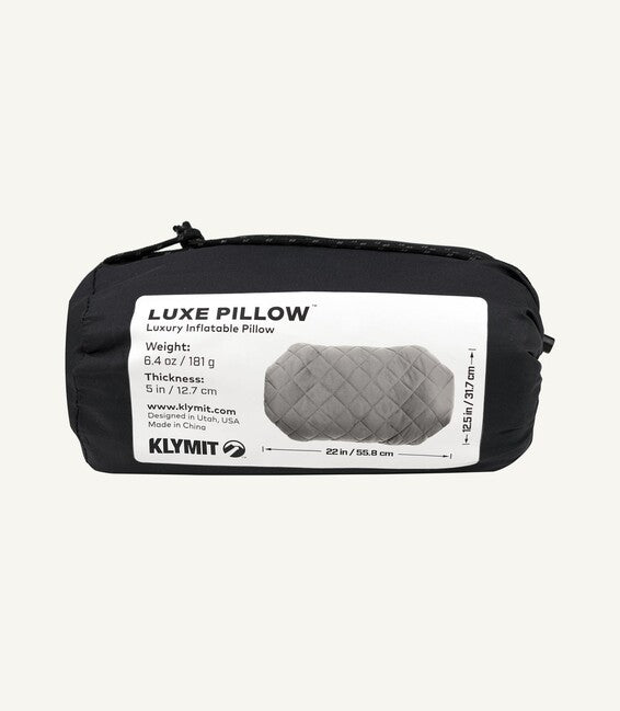 Klymit Luxe Pillow, Grey