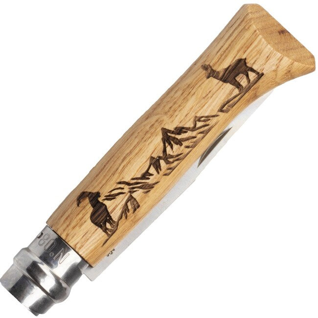 Opinel Folding Knife with Chamois Motif VRI N°08 Inox Animalia 2019