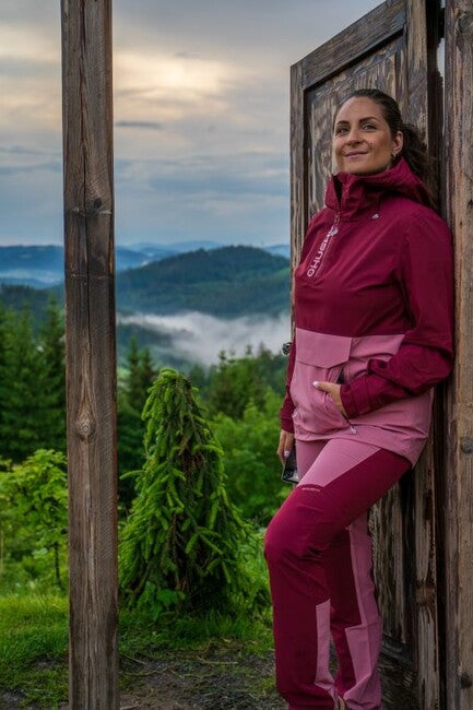 HUSKY Keiry Women's Outdoor Pants, Burgundy/Pink