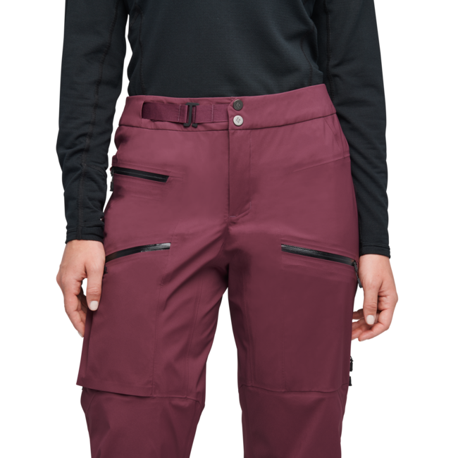 Black Diamond Recon Lt Stretch Women's Pants, Blackberry