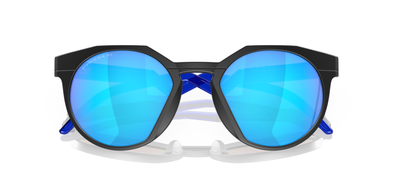 Oakley HSTN Sunglasses, Matte Black Frame, Prizm Sapphire Polar Lenses, 52
