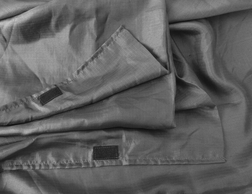 Origin Outdoors Ripstop Silk Sleeping Bag Liner Rectangular Dark Grey