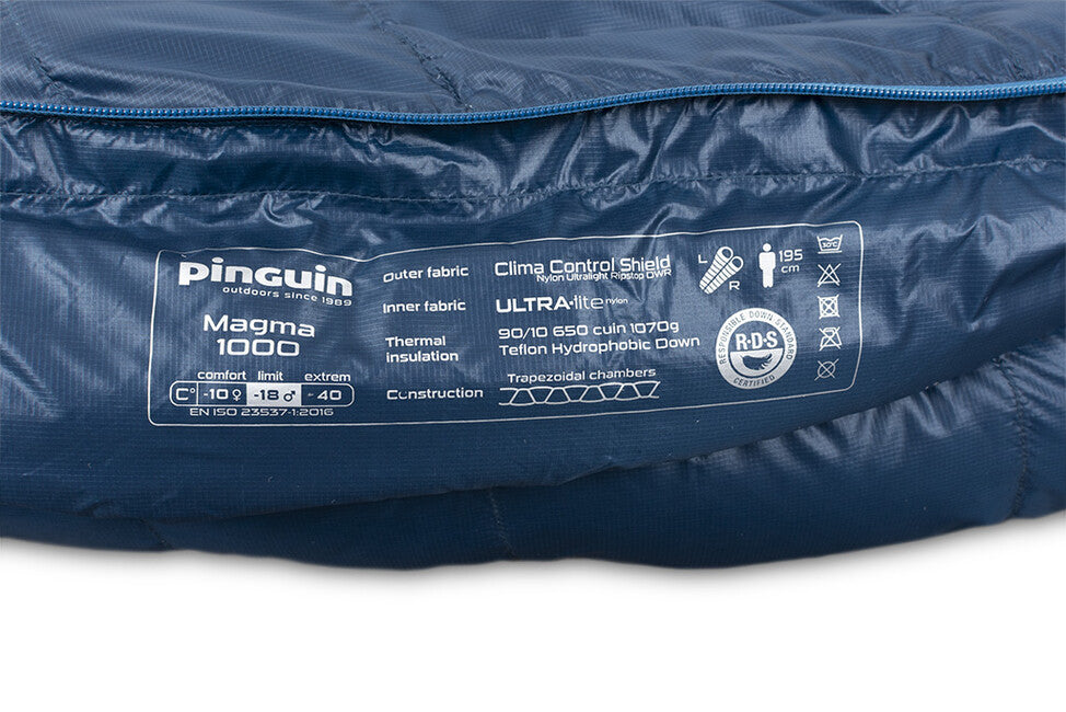 Pinguin Magma 1000 Sleeping Bag, Navy Blue