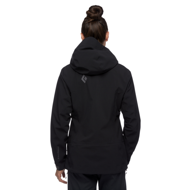 Black Diamond Women's Recon Stretch Ski Shell Jacket, Black