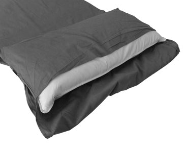Origin Outdoors Poly-Cotton Sleeping Bag Liner, Rectangular, Anthracite