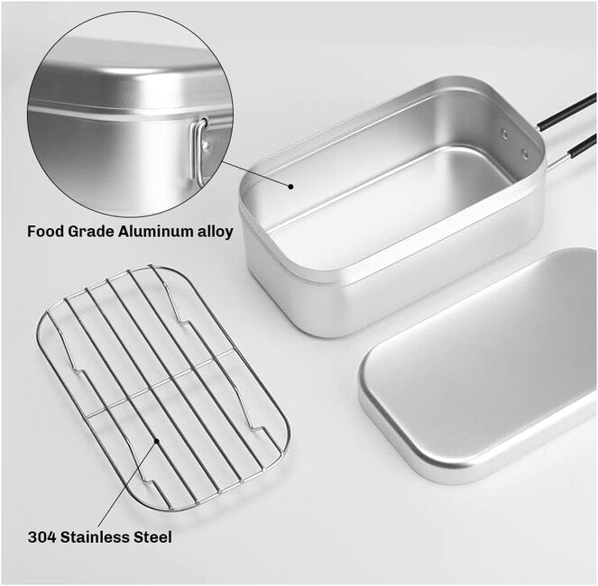 Fire Maple Aluminum Lunch Box with Lid Frost 800ml