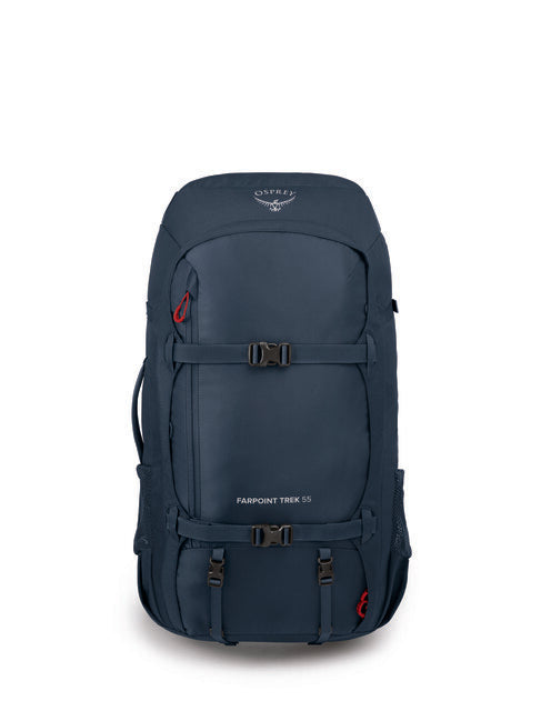 Osprey Farpoint Trek 55 Travel Backpack, Muted Space Blue