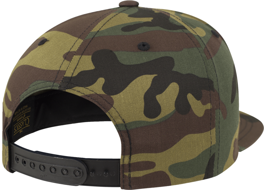 Brandit Camo Classic Snapback Cap, Woodland