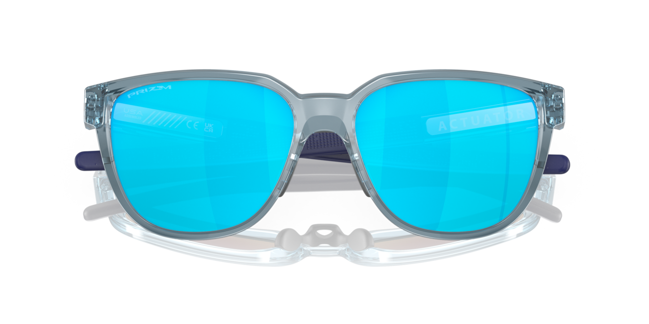 Oakley ACTUATOR Sunglasses, Trans Stonewash Frame, Prizm Sapphire Lenses, 57