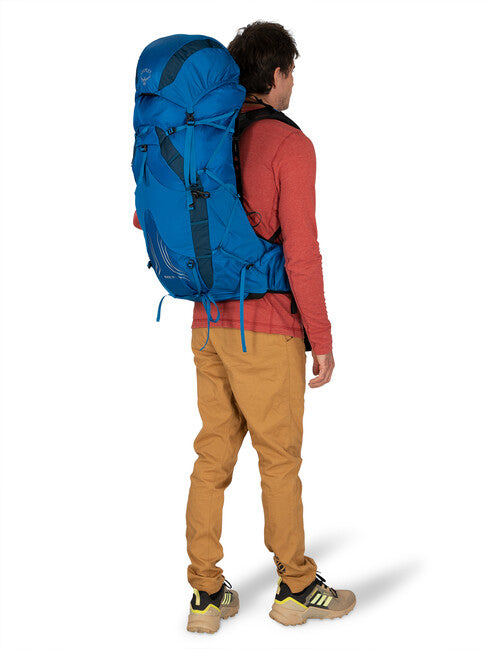 Osprey Exos 38 Hiking Backpack, Blue Ribbon