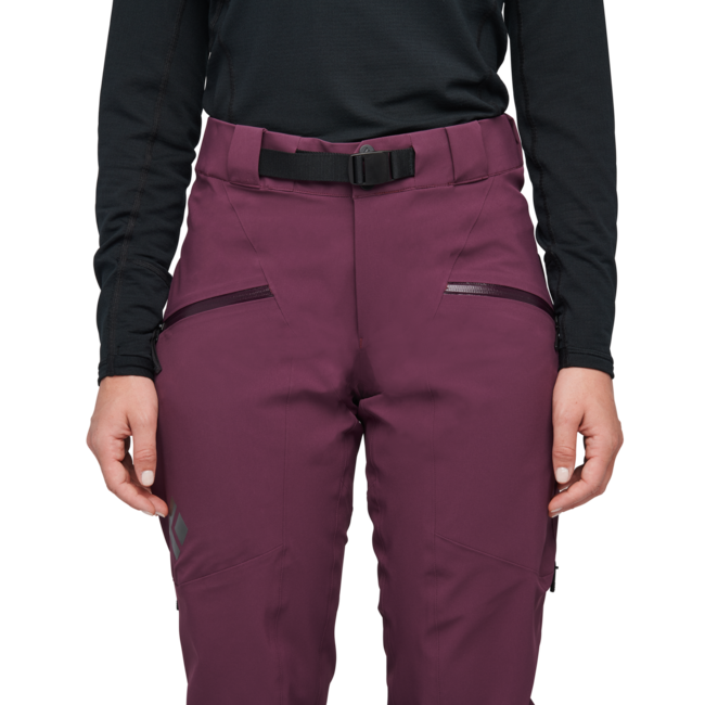 Black Diamond Women's Recon Stretch Ski Pants, Blackberry