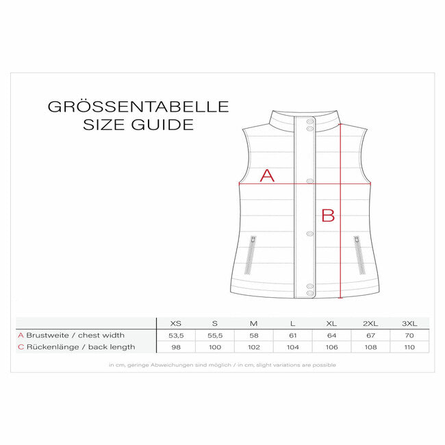 Navahoo Women's Long Vest Schnuffelchen, Salsa Red