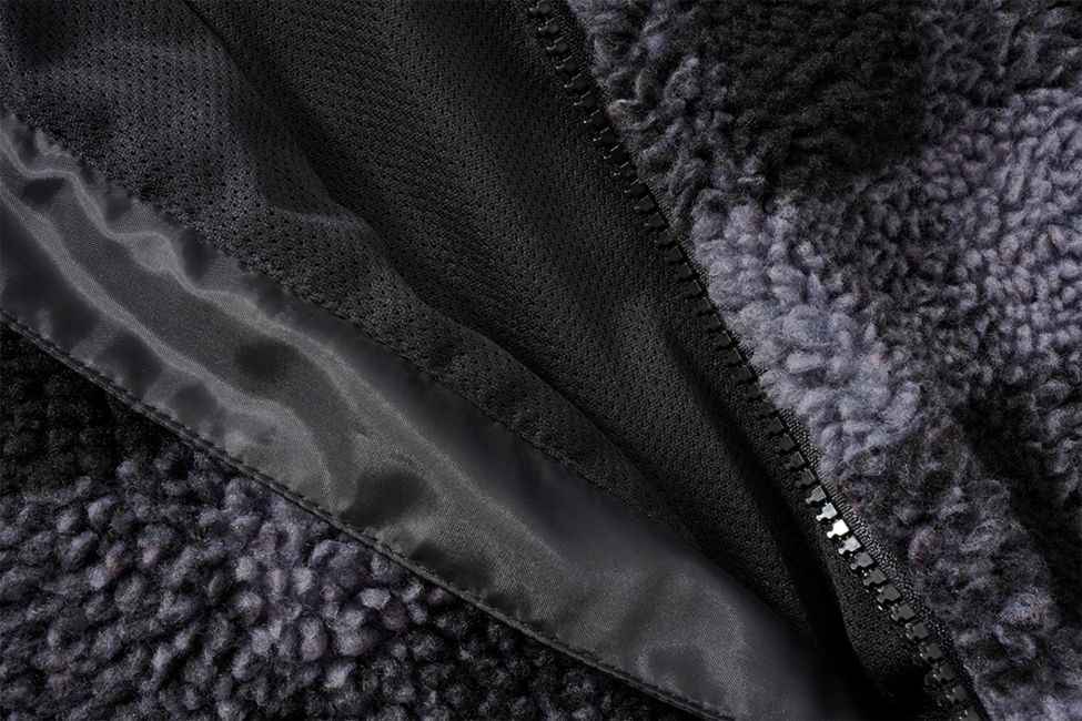 Brandit Teddyfleece Worker Fleece Hoodie Jacket, Black/Grey
