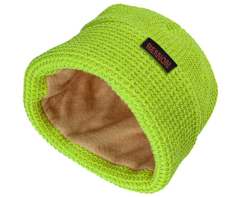Bennon Reflectos Polyacrylic Beanie, Yellow