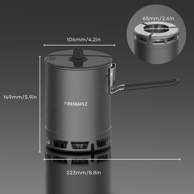 Fire Maple Petrel Ultralight Hornet II Aluminum Pot Set with Lid and Stand