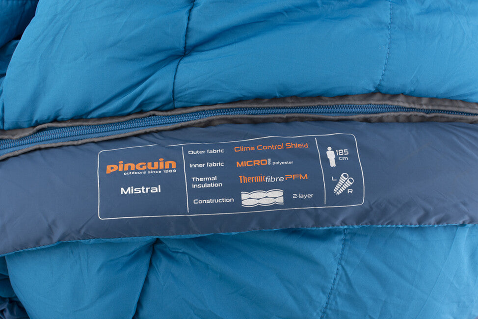 Pinguin Mistral PFM Sleeping Bag, Blue