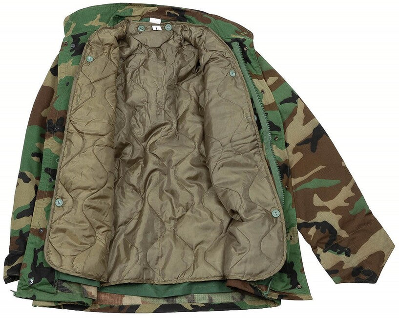 MFH M68 American Field Jacket with Detachable Quilted Lining, Woodland