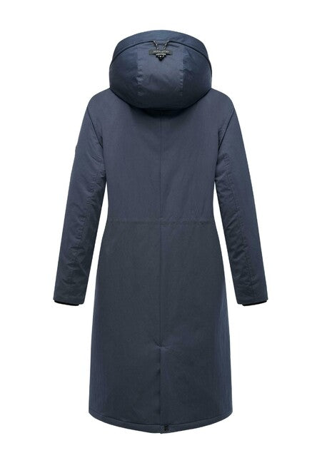 Marikoo Ledalaa Women's Winter Parka with Hood, Navy Blue