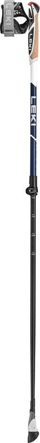 LEKI Smart Supreme Nordic Walking μπατόν περιπάτου, ναυτικό μπλε σκούρο μεταλλικό-σκούρο μπλε-λευκό, 100 - 130 cm