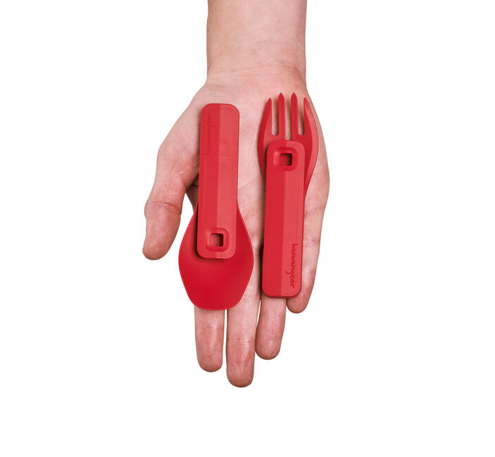 Humangear GoBites CLICK Utensils, Red